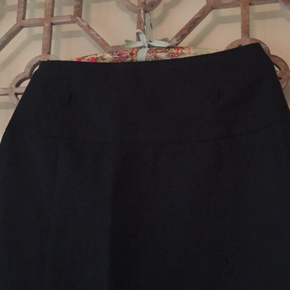 NWT Larry Levine black linen skirt - Picture 3 of 7